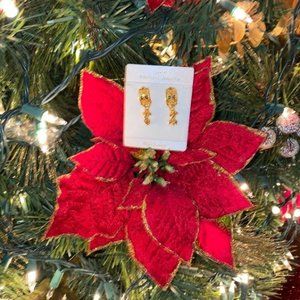 Earrings, India, Fashion Jewelry, Gold-tone, plated-metal, jewelry accessories